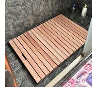 Générique Tapis de Bain en cèdre pour Douche intérieure, Tapis de Salle de Bain antidérapant sur Mesure de 13 à 50 Pouces, Petit et Grand Tapis de Sauna en Bois, Tapis de Sol à Lattes pour b