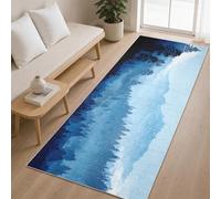 Générique Tapis de Couloir Forêt 60x120 cm, Tapis de Passage Forêt brumeuse Montagne pour Cuisine Salon Chambre Balcon Entrée Interieur, Antidérapant et Lavable