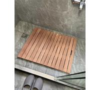 Générique Tapis de Douche, de Bain et de Spa en Teck Robuste, Usage intérieur et extérieur, Plateforme en Bois antidérapante Multi-Tailles pour Spa, Sauna, Piscine, Jacuzzi, décoration luxue