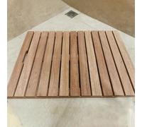 Générique Tapis de Douche en Bois de cèdre Naturel, Tapis de Bain imperméable et antidérapant, Tapis de Sol pour Baignoire balnéo/Douche intérieure/extérieure, Tapis de Sauna/Spa de Luxe ave