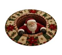 Générique Tapis de Noël Lavable 3D Antidérapant Décoration Maison | Tapis de Noël Lavable 3D Antidérapant Décoration Maison