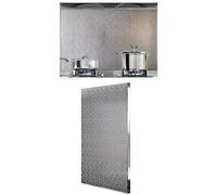 Générique Tapis de Protection Thermique Auto-adhésif et magnétique, Protection Thermique pour Le côté du réfrigérateur, Tapis en Feuille d'aluminium pour Gril, cuisinière, Four et réfrigérat