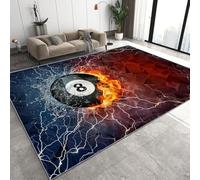 Générique Tapis de Salon 50x80 cm Billard Tapis, Billard Sports Antidérapant et Lavable en Machine Paillasson Interieur Entree à Poil Ras Moquette pour Chambre Bureau Cuisine D-42