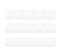 Générique Tapis de Sol Antidérapant en Gel Blanc Adhésif Double Face 15pcs, Autocollant Transparent pour Maison et Bureau, sans Résidu Collant