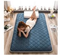 Générique Tapis de Sol Portable et Pliable Matelas Futon Japonais Matelas de Sol de Tatami Tapis de Sol pour Adultes Matelases de Camping Portable Enroulable pour Canapé(Blue,180x200cm)