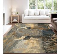 Générique Tapis De Zone, Sauvage Puissant Bison Animal Prairie Corne Nature Portrait Imprimé Tapis Antidérapant, Facile À Nettoyer Tapis Carré Ménage Tapis De Sol De Canapé Antidérapant 120 x 160 cm