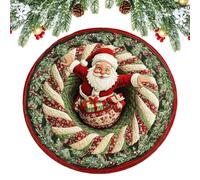 Générique Tapis d'Illusion Optique Tapis Père Noël Anti-Dérapant 3D | Tapis d'Entrée pour les Fêtes pour Entrée Maison Salon Chambre Fêtes Anniversaire Halloween Thanksgiving Nouvel An