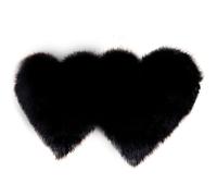 Générique Tapis en Forme de cœur en Fausse Peau de Mouton, Peluches Douces et pelucheuses, lavables en Machine, décoration de de Chambre à Coucher