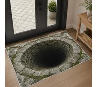Générique Tapis Entree Interieur Illusion D'Optique 3D 40x60cm Antidérapant