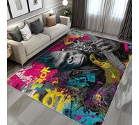 Générique Tapis Gorille Graffiti, Tapis Entree Interieur Graffiti Abstrait, Poils Antidérapant Courts Doux Moquette Paillasson Interieur Entree Un Nettoyage Facile 60 x 90 cm P-&92