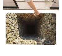 Générique Tapis Illusion d'Optique 3D - Paillasson Antidérapant sans Fin Abyss, Tapis de Porte d'Entrée | Porte d'entré e d'entrée de Salle de Bains de Salon extérieur d'intérieur
