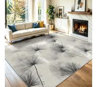 Générique Tapis Lavable de 40 x 60 cm - Tapis d'intérieur et d'extérieur pour Porte d'entrée, Tapis antidérapant de Pissenlit Botanique DéLicat CrèMe pour Salon Chambre à Coucher entrée