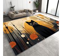Générique Tapis Poil Ras Doux Animaux De Compagnie Vintage 100x150 cm Motif 3D Anti-Tache Lavable Décoration Forêt Bohème Adapté Salon Chambre parentale Salle à Manger 11K-218