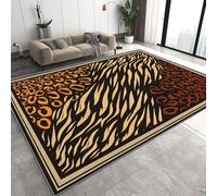 Générique Tapis Poil Ras Doux Imprimé Animal 150x210 cm Motif 3D Anti-Tache Lavable Décoration Bohême Moderne Tapis Grande pièce, décoration intérieure Haut de gamme28K-61