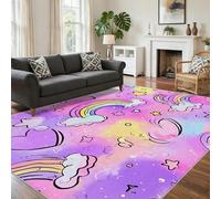 Générique Tapis Salon 100x100 Motif Cœur Graffiti Enfant, Tapis Imprimé Cœur Graffiti Enfant, Lavable Antidérapant, Decoration Chambre Maison, Poil Ras, Doux ZXG18