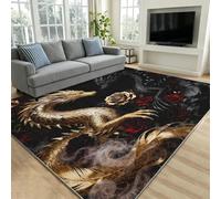 Générique Tapis Salon 120 x 170 Motif Dragon Tapis Chambre
