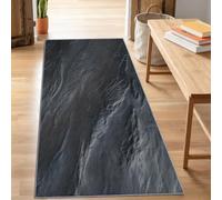 Générique Tapis Salon Lavable Minimaliste Rustique Abstrait Roche, Doux Antidérapant Tapis de Passage Couloir, Cuisine, Entrée, Adulte Enfant Chambre, Descente de Lit Decoration 60 x 120 cm, Gris