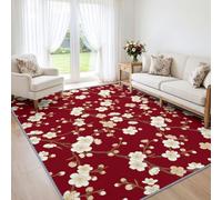 Générique Tapis Salon Oriental Chinois Lavable Antidérapant 160x230 cm | Prunier Tapis Imprimé pour Chambre Salle a Manger Descente de Lit Bureau - Antidérapant Poil Ras