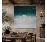 Générique Tapisserie Murale Wedding Party Office Outdoor Garden, Custom Tapestries, 150 x 150 cm,Modern Blue, White, Beige,