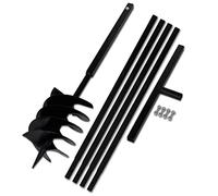 Générique Tarière de Sol avec Manche 200 mm et Tube d'extension 5 m Acier,Quincaillerie,Outils,Perceuses,Tarières,10.1 KG,270535