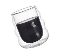 Générique Tasse à boire en verre double couche, résistante à la, C | Tasse en verre Borosilicate à Double paroi, verres résistants à la, adaptés boissons chaudes et glacées