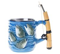 Générique Tasse à café, tasse à café de voyage, verres, sympa pour les amateurs de pêche, tasse créative en céramique pour la pêche