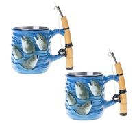 Générique Tasse à café, tasse à café de voyage, verres, sympa pour les amateurs de pêche, tasse créative en céramique pour la pêche