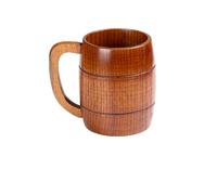 Générique Tasse en Bois Personnalisée avec Texte et Motif, Chope, Mugs pour Bière, Café et Thé (A)