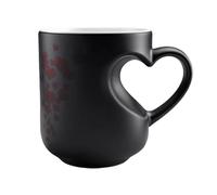 Générique Tasse Sensible À La Chaleur, Thermoréactif Amour Change Café Magique, Mug Effet Thermique Mugs Change De Couleur En Fonction La Température Du Liquide