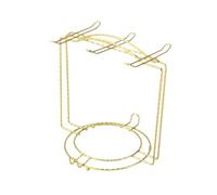 Générique Tasses Organisateur 6 Inoxydable 4 Acier en Assiettes | Placard Mural Cuisine, Gain de Place Vertical, Or, pour Mugs et Petites Assiettes