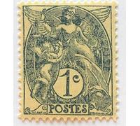 Générique Timbre de Collection de France Type Sage No 107 Neuf**
