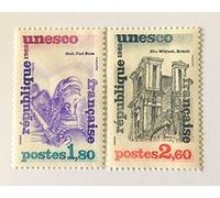 Générique Timbre de Collection France Service UNESCO 1982. Nos 71 et 72 Neufs**