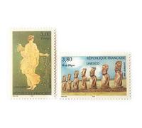 Générique Timbre de Collection France Service UNESCO 1998. Nos 118 et 119 Neufs**