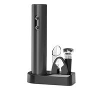 Générique Tire-Bouchon électrique alimenté par Batterie avec aérateur Coupe-Capsule et Bouchon sous Vide, Parfait pour Les fêtes et Les rassemblements à la Maison