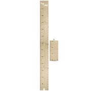 Générique Toise en Bois Adhésive Beige pour Bébé et Tout-petit, Règle de Croissance Murale en Bois Solide pour Décorer la Chambre et Suivre le Développement