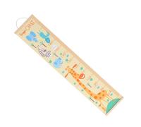 Générique Toise Murale Garçon Fille à Suspendre en Toile D'huile Nordique Motif Girafe, Bois et Toile, pour Suivre la Croissance des Garçon et Filles en Décoration Murale