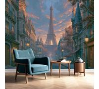 Générique Tour Eiffel Papier Peint Panoramique Paysage Urbain Papier Peint Paris France Intissé Salon Chambre Mural Décoration 150 x 105 cm