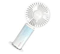 Générique Tragbarer Ventilator - Leise 3 Stufen Verstellbar USB Wiederaufladbar | Persönlicher Handventilator | für Drinnen Draußen Schule Zuhause Reisen Wandern Pendeln Camping