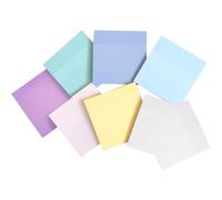 Générique Transparent Sticky Notes - Reusable Translucent Memo Pad 3 X 3 Inch -50 Sheets Per Pad, | 400 Sheets Self-Adhesive Clear Sticky Notes 6 Colorful Pads, 2 White Scratch Pads