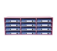Générique Trieur De Courrier À Compartiments Et Organisateur De Documents - Support De Fichiers De Bureau À Plusieurs Emplacements For Le Stockage Du Papier De Construction(12 Slots Pink)