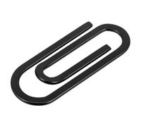 Générique Trombone métallique pour bureau, pince marque-page en acier inoxydable, idéal pour organiser dossiers et notes