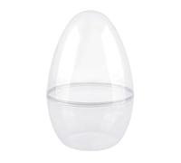 Générique Œuf de Pâques géant Transparent en Plastique de 30 cm, Grand Contenant décoratif à remplir pour Les décorations saisonnières, Les fêtes et Les décorations de Noël