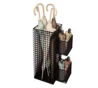 Générique Umbrella Storage Stand - Rustproof Iron Umbrella Holder Space Saving Storage Bucket Organizer for Entryway Hallway Home Dgame with this orm Office Hotel Indoor Úmbrella Rack