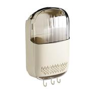 Générique Utensil Holder - ABS Wall Mounted Kitchen Storage Rack With Hooks