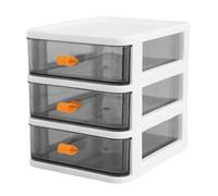 Générique Valise de Bureau à Tiroirs Transparents, Mini Meuble Blanc à | PP Polypropylène, Surface Lisse et Style Moderne, pour Bureau, Coiffeuse, Carnets et Petits Objets