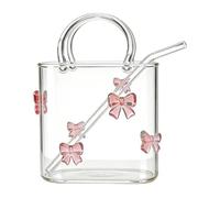 Générique Vase Sac à Main en Verre,Tasse Décorative Mignonne - Vase en forme de pochette à fleurs | pour les Boissons, Jus, Cocktails, Fleurs, Centres de Table pour Pièces et Salles, Mariage et Fête