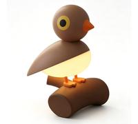 Générique Veilleuse oiseau avec capteur de mouvement, lampe murale magnétique (Coffee)
