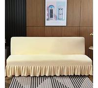 Générique Velours Housse Clic Clac Bz avec Jupe à Volants, Housse pour Canapé très Extensible, épais et Doux, Style champêtre Mètre Grand (180-200 cm)