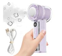 Générique Ventilateur à Main Rafraîchissant - Portable USB Rechargeable Batterie 3000 mAh 100 Vitesses,Mini Ventilateur À Main,Pour Hommes Femmes Maison Voyage Dortoir Camping Bureau Activité
