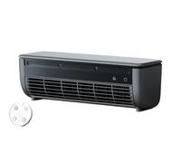 Générique Ventilateur avec Climatiseur,Ventilateur de Climatisation Murale | Rafraîchisseur d'Espace à Trois Vitesses avec Recharge Sans Fil pour Intérieur Extérieur Salle de Bains (Gris)